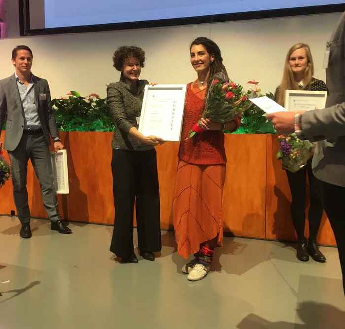 Luana Caretto wins AUV prize,AUC,alumni,prize,UvA,Amsterdam