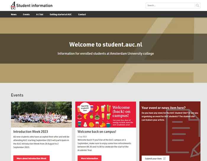 AUC student site