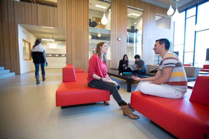 Upper Common Room, Open Space with Students Chatting