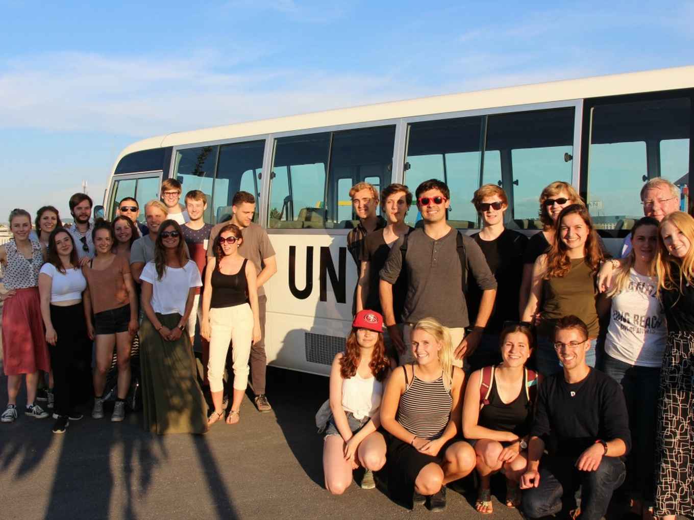 AUC Students Kosovo UN Truck