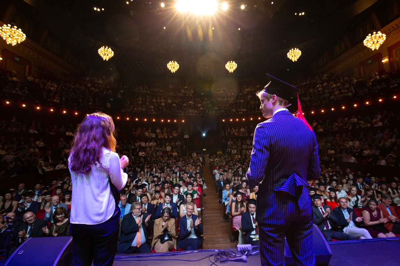 AUC Graduation 2019 Hosts on Stage