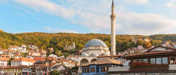 Cityscape of Prizren in Kosovo