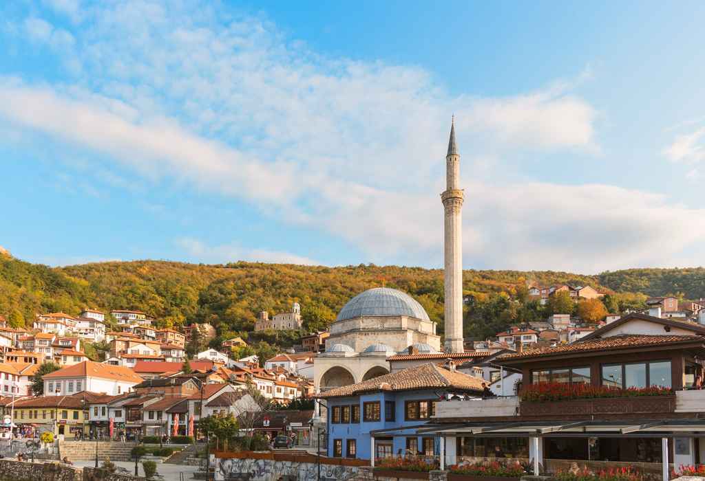 Cityscape of Prizren in Kosovo
