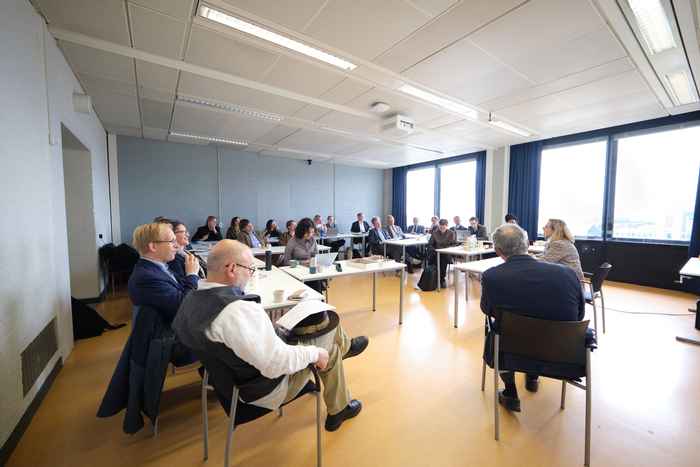 Classroom image of discussion taking place