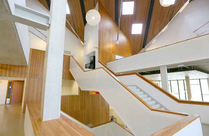 AUC Academic Building interior staircase